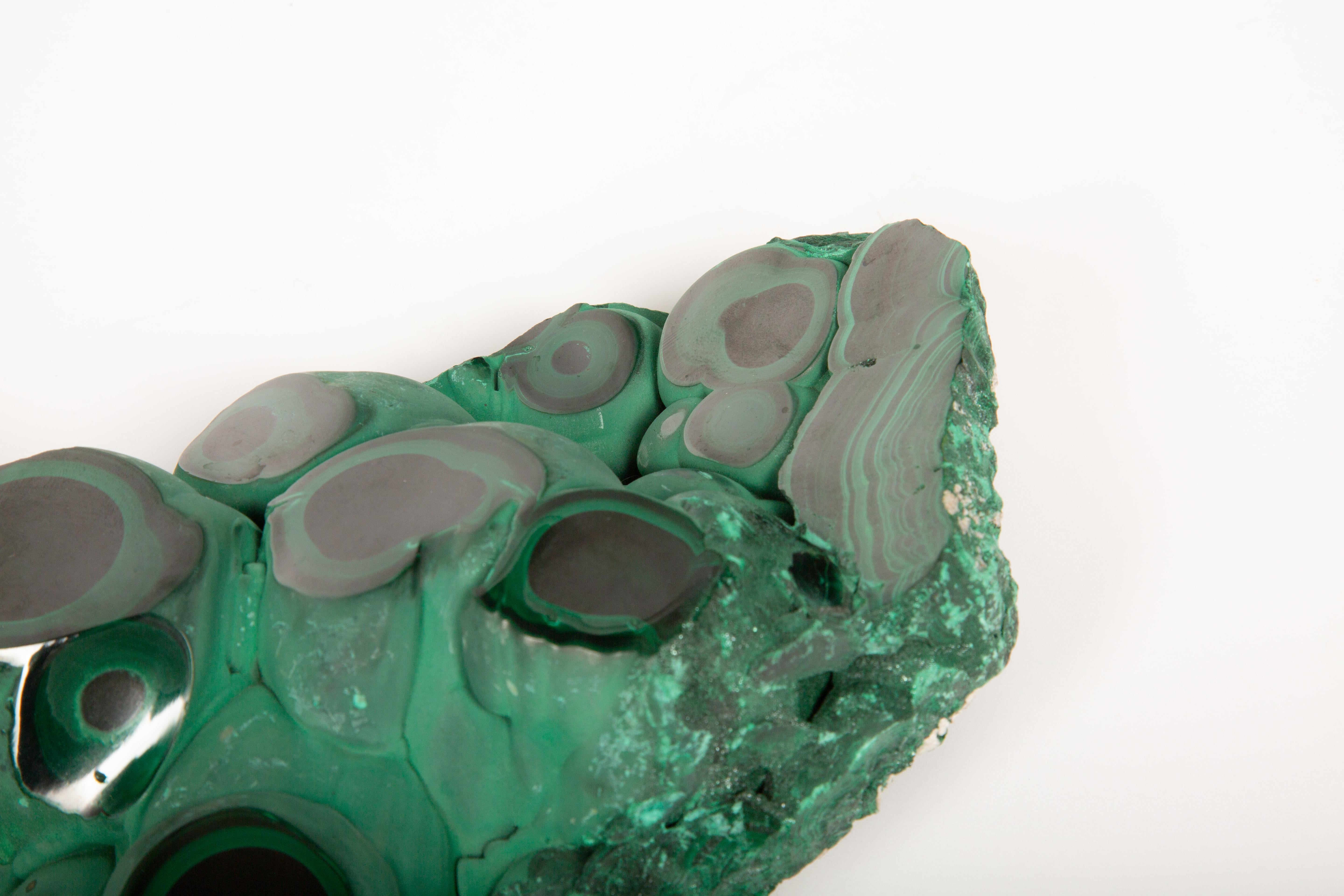 Large Polished Malachite Specimen – The Stone of Transformation For Sale 2