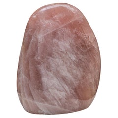 Large Polished Rose Quartz Freeform From Madagascar