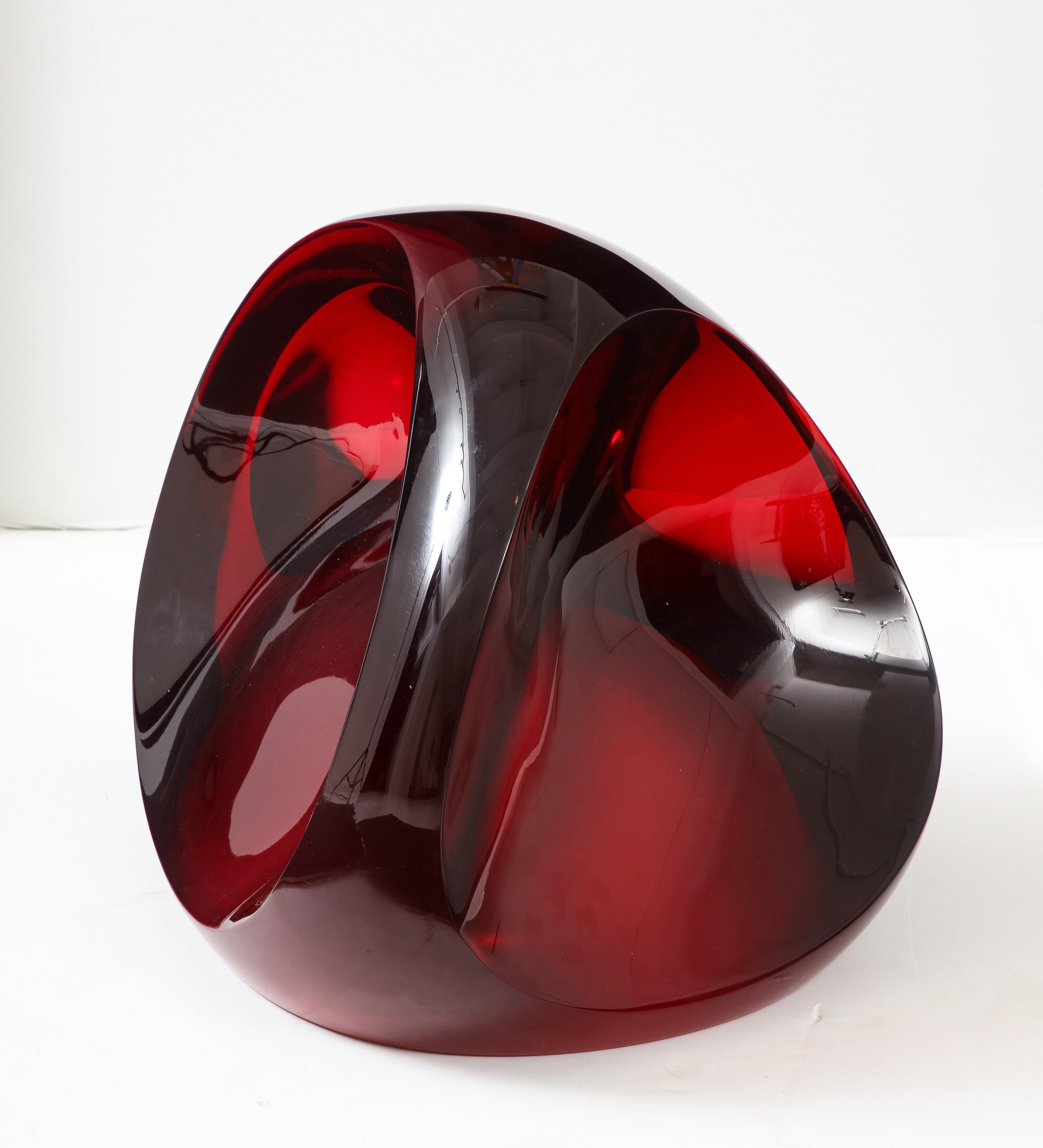 American Large Poly Resin Sculpture by Louis Von Koelnau 1989 For Sale