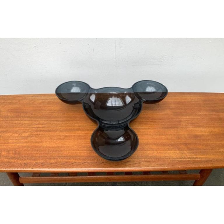 Glass Large Polycarbonate Balancing Bowl by Fabian Hofmann for Formgeber Berlin, 1990s For Sale