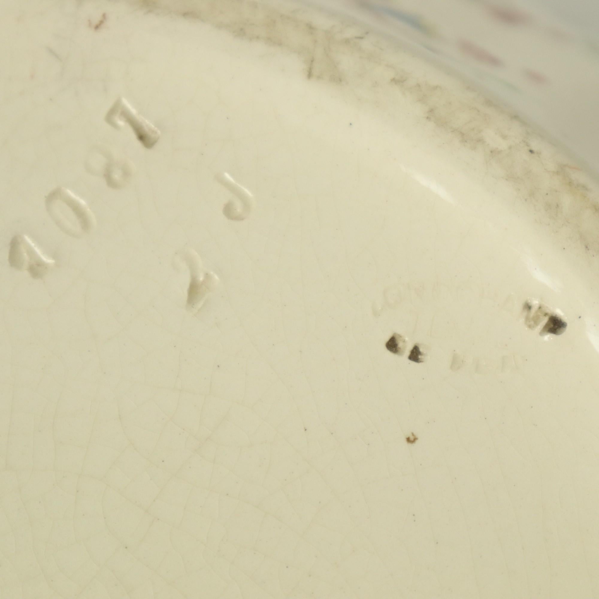 Großer polychromer Blumentopf Cache Pot Longchamps Frankreich 36cm im Angebot 9