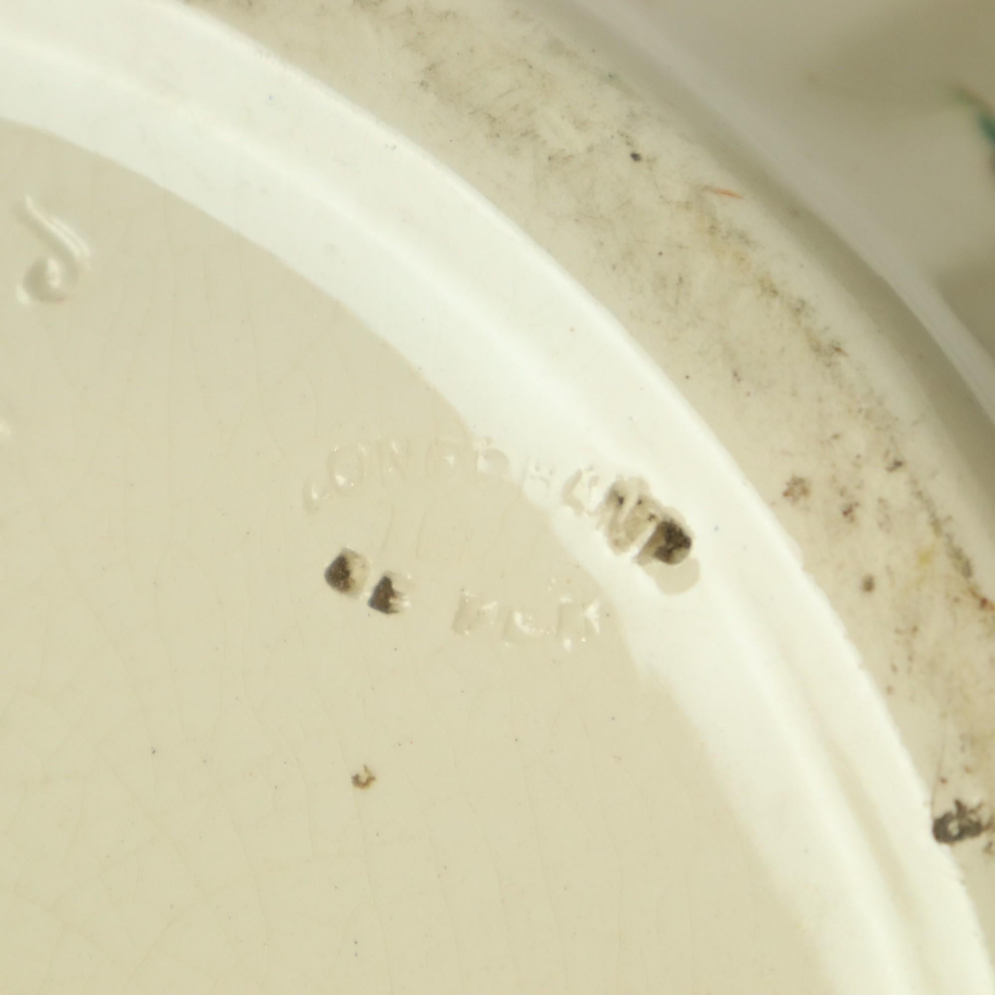 Großer polychromer Blumentopf Cache Pot Longchamps Frankreich 36cm im Angebot 10