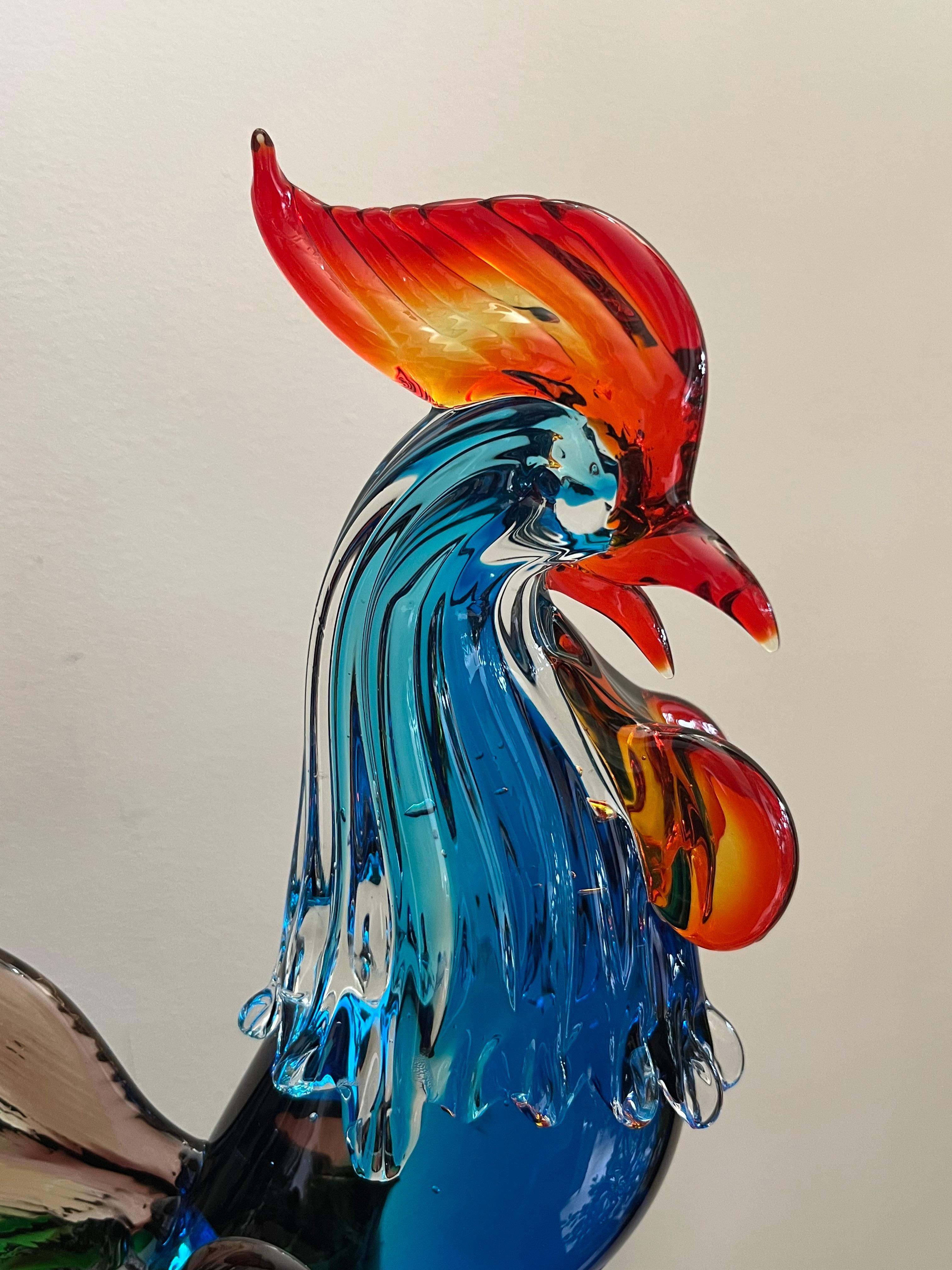 gallo cristal de murano