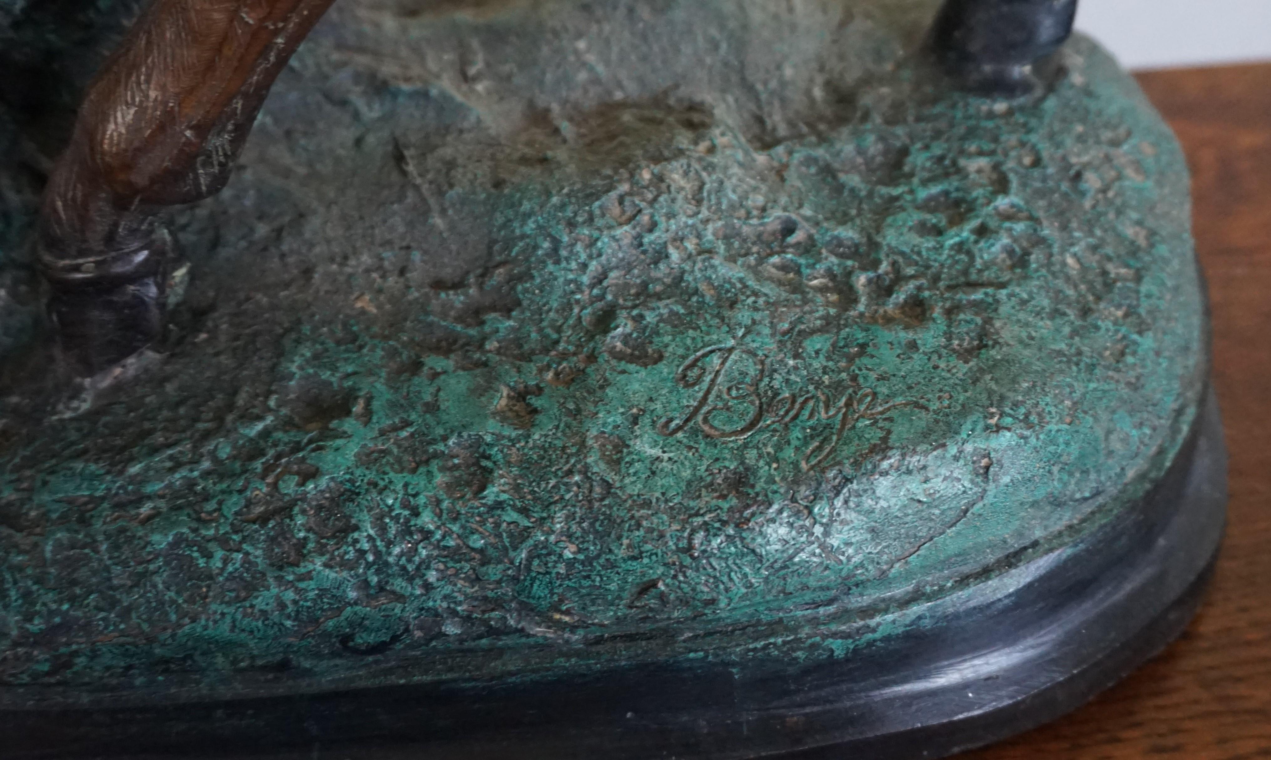 Große polychrom bemalte Bronzeskulptur eines jungen Pferdes, das auf Napoleon reitet, Napoleon 7