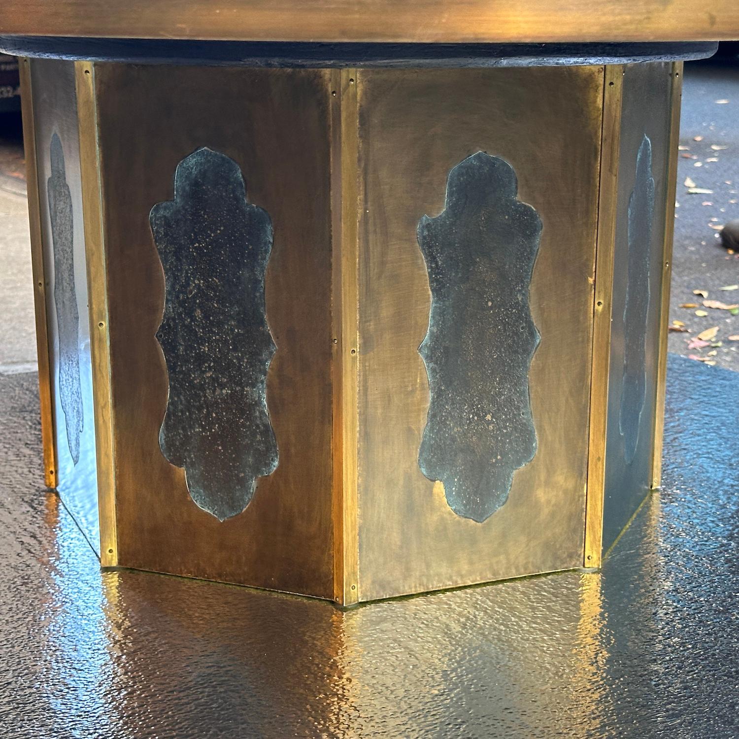 Late 20th Century Large Polychromed Laverne Table For Sale