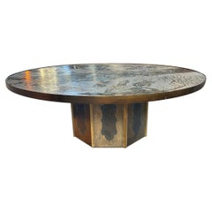 Large Polychromed Laverne Table