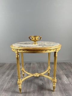 Large Pompeian Bowl With Two Bronze Handles, 19th Century