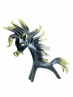 Grande statue de figurine en forme de cheval de cheval Walter Bosse, Vienne, Autriche, années 1960