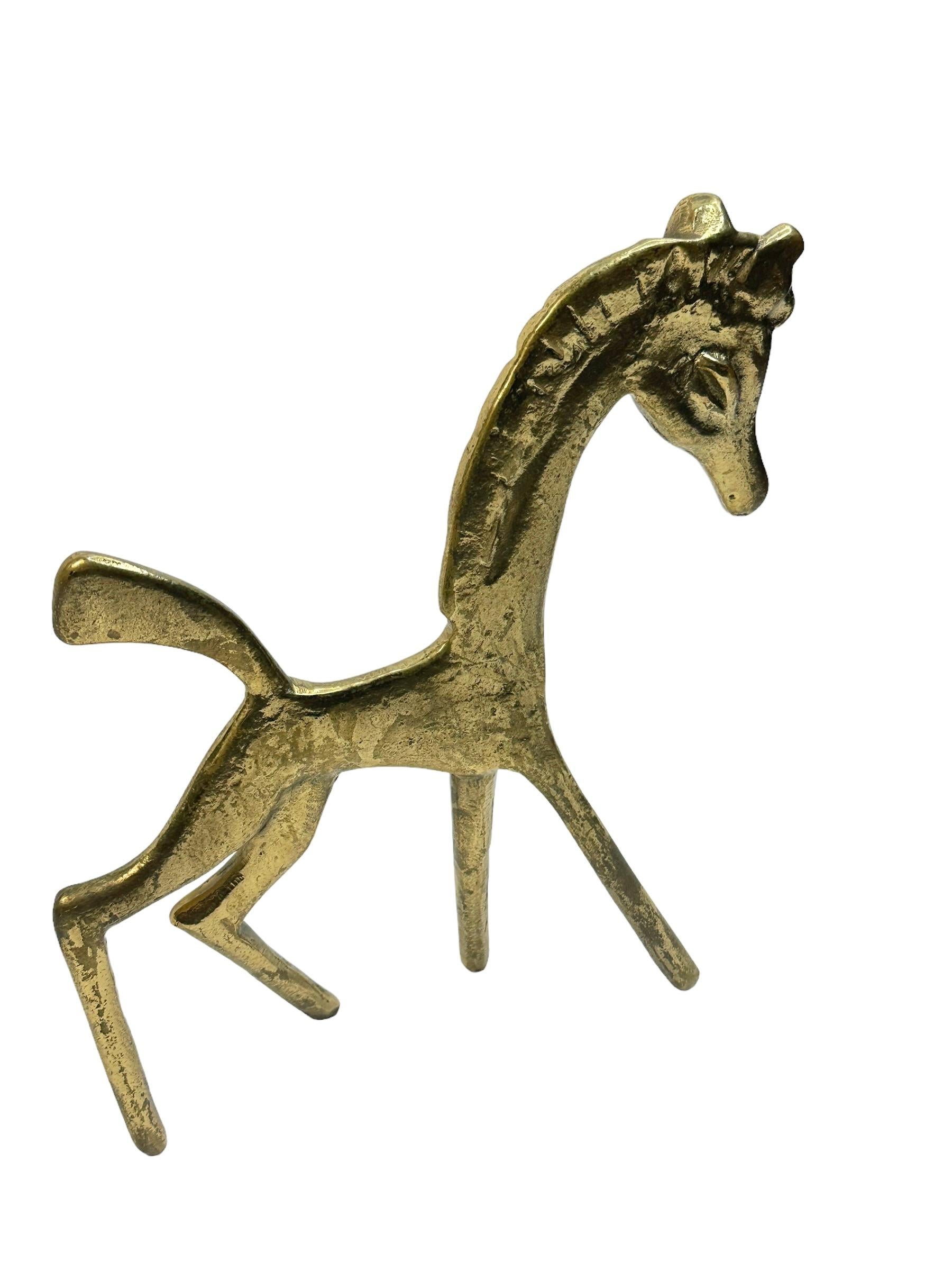 Austrian Large Pony Horse Figurine Statue Walter Bosse, Vienna Austria, 1960s Midcentury For Sale