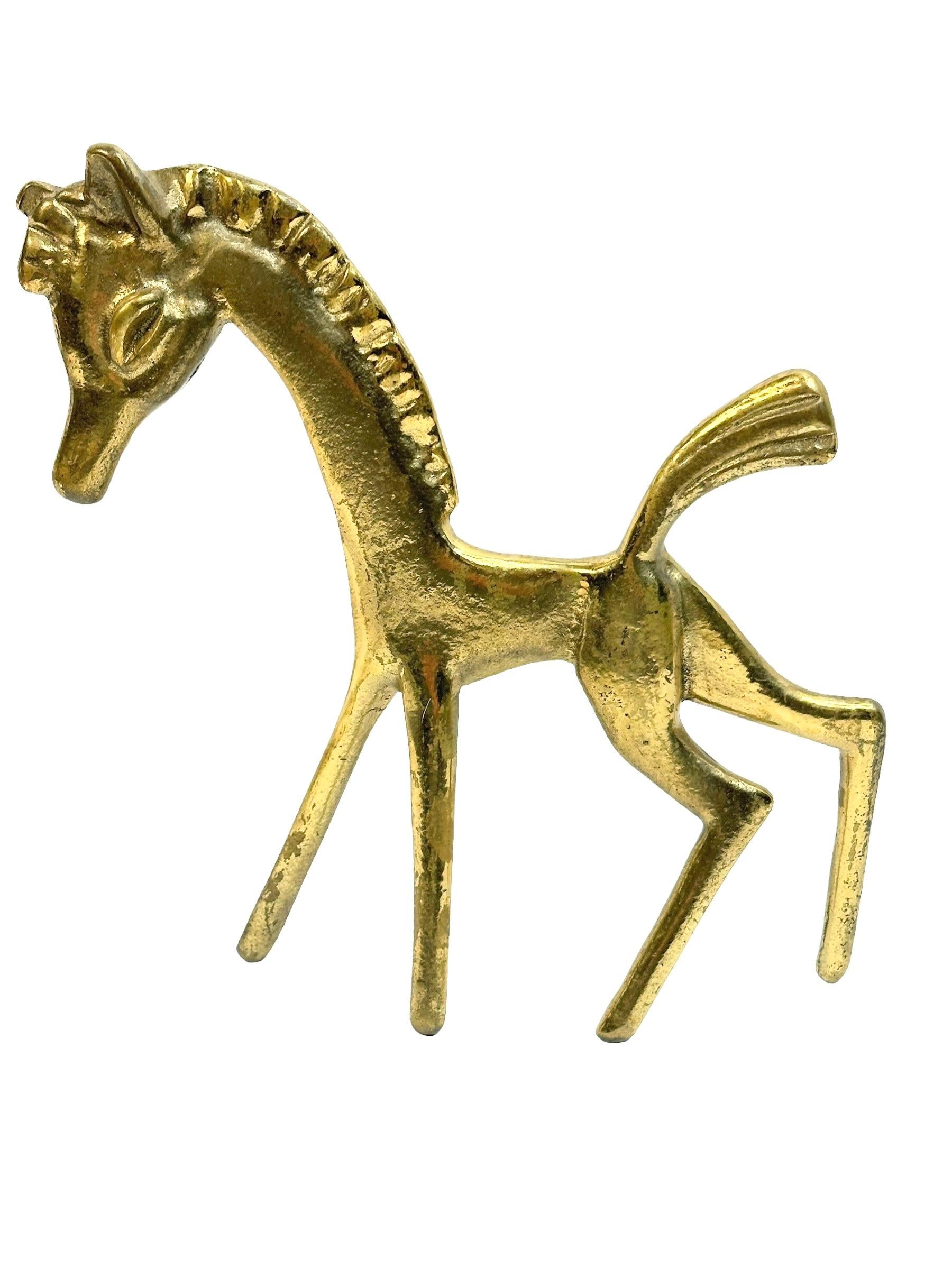 Mid-20th Century Large Pony Horse Figurine Statue Walter Bosse, Vienna Austria, 1960s Midcentury For Sale