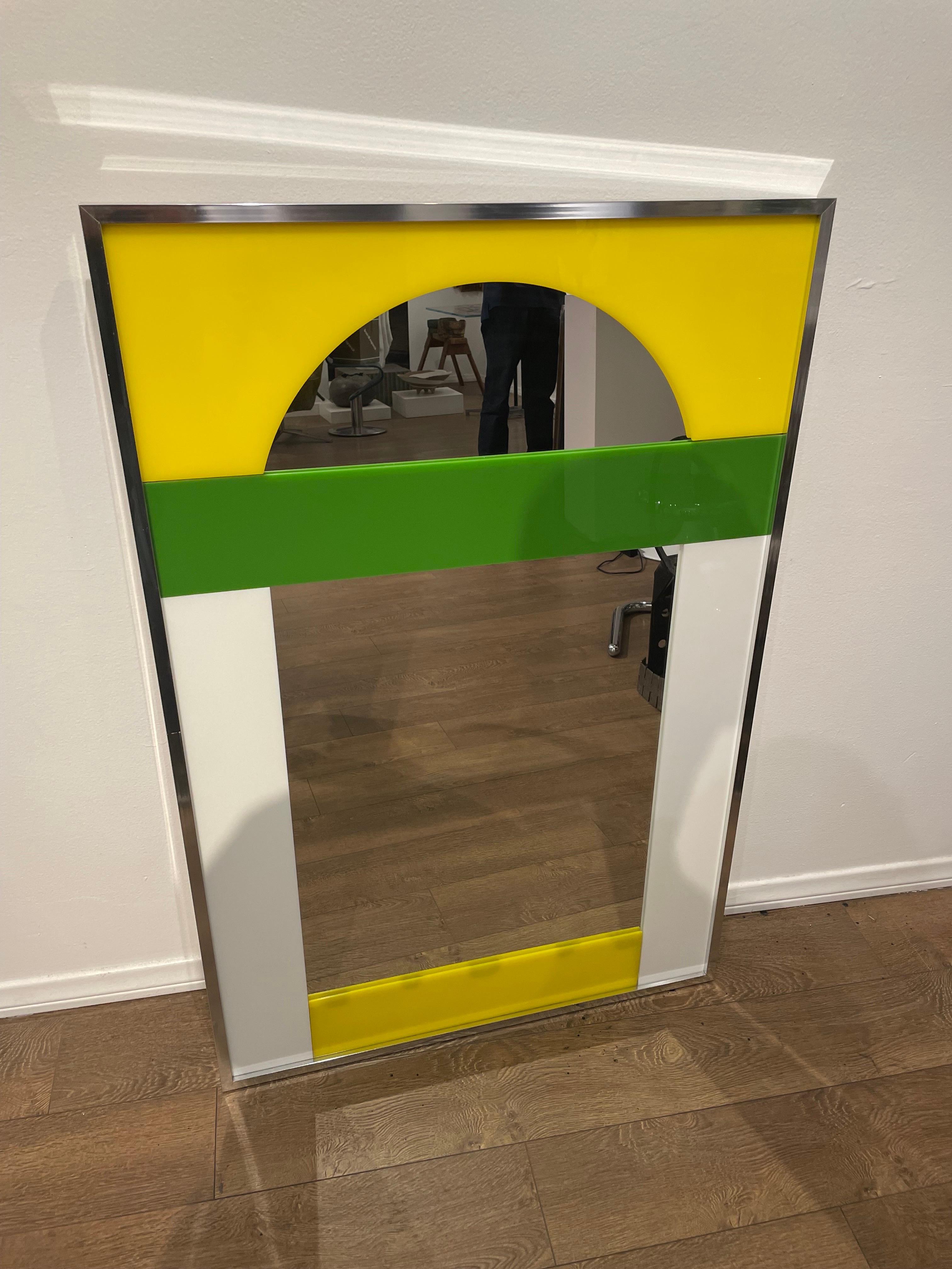 Contemporary Large Pop Acrylic and Mirror by Carvers Guild Dated & Numbered