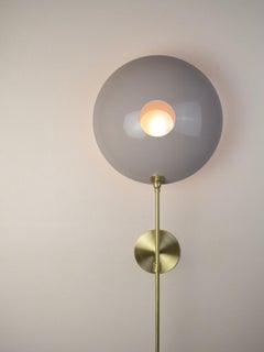 Large "POP" Wall Sconce in Brass and Mauve Enamel by Blueprint Lighting