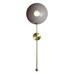 Large "POP" Wall Sconce in Brass and Mauve Enamel by Blueprint Lighting