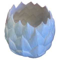 Large Porcelain "Artichoke" Shaped Jardiniere / Planter by Taste Seller by Sigma