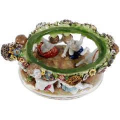 Large Porcelain Centerpiece, Germany, Plaue, by Plaue Schierholz, 1907 - 1927