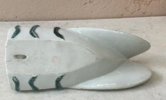 Large Porcelain Cicada Wall Pocket