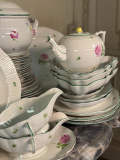 Large porcelain dinner service, Tertia model, Herend, early 20th century