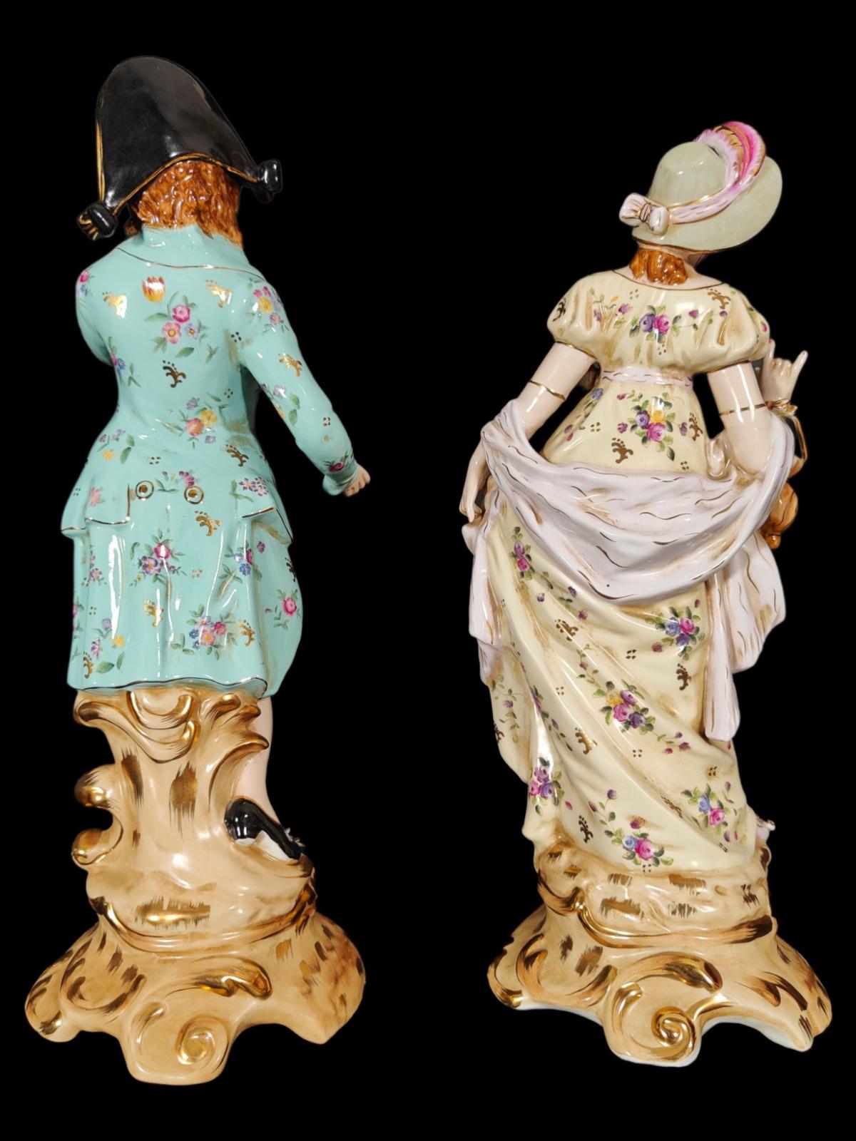 Grandes figurines en porcelaine 20e siècle en vente 4