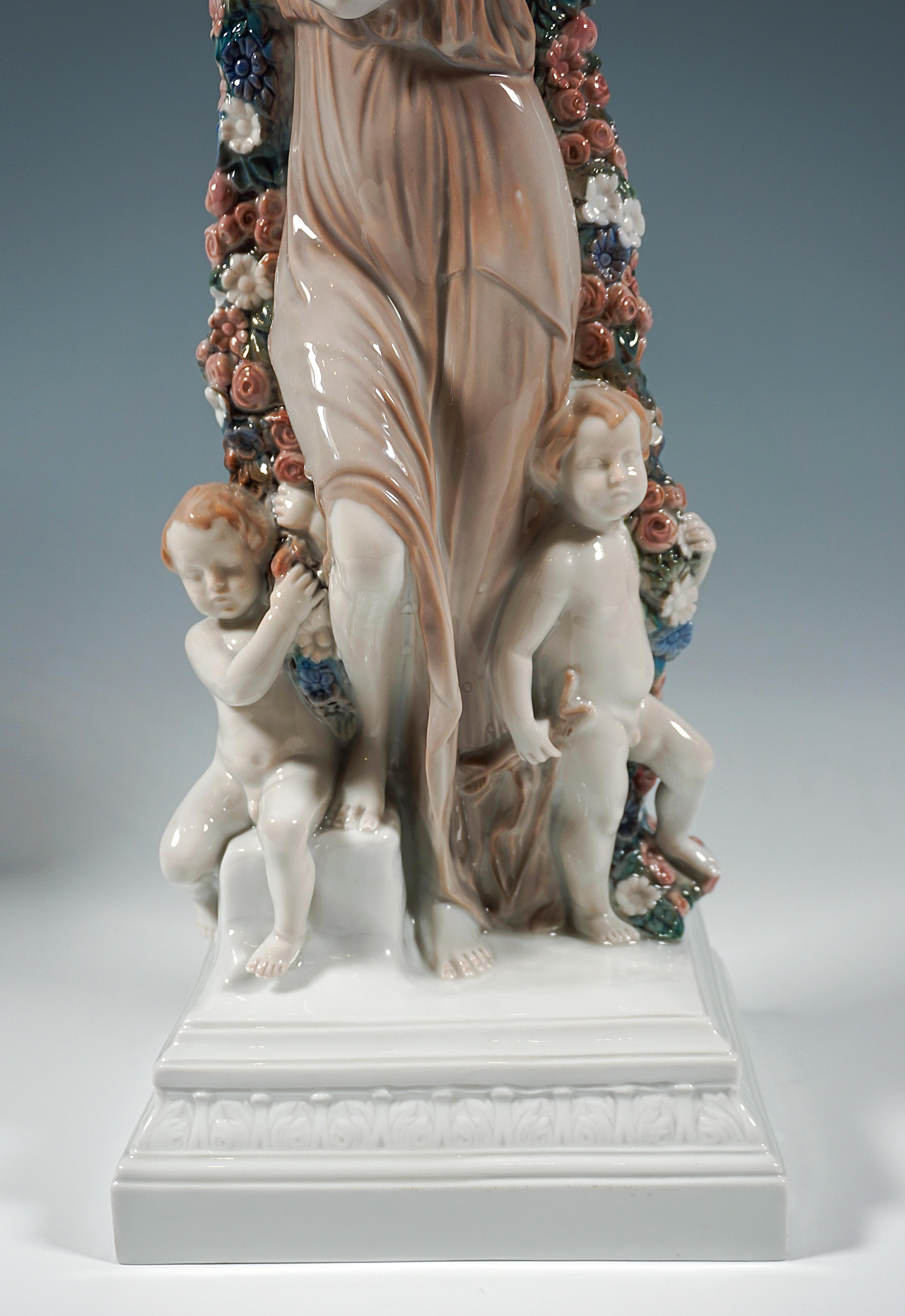 Large Porcelain Group 'Joy of Life' by J. Limburg Rosenthal Selb Germany Ca 1923 For Sale 1