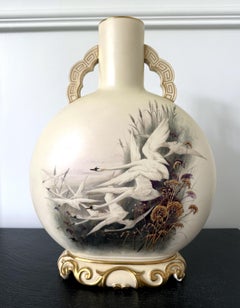 Große Mondvase aus Porzellan, Charles Henry Clifford Baldwyn für Royal Worcester