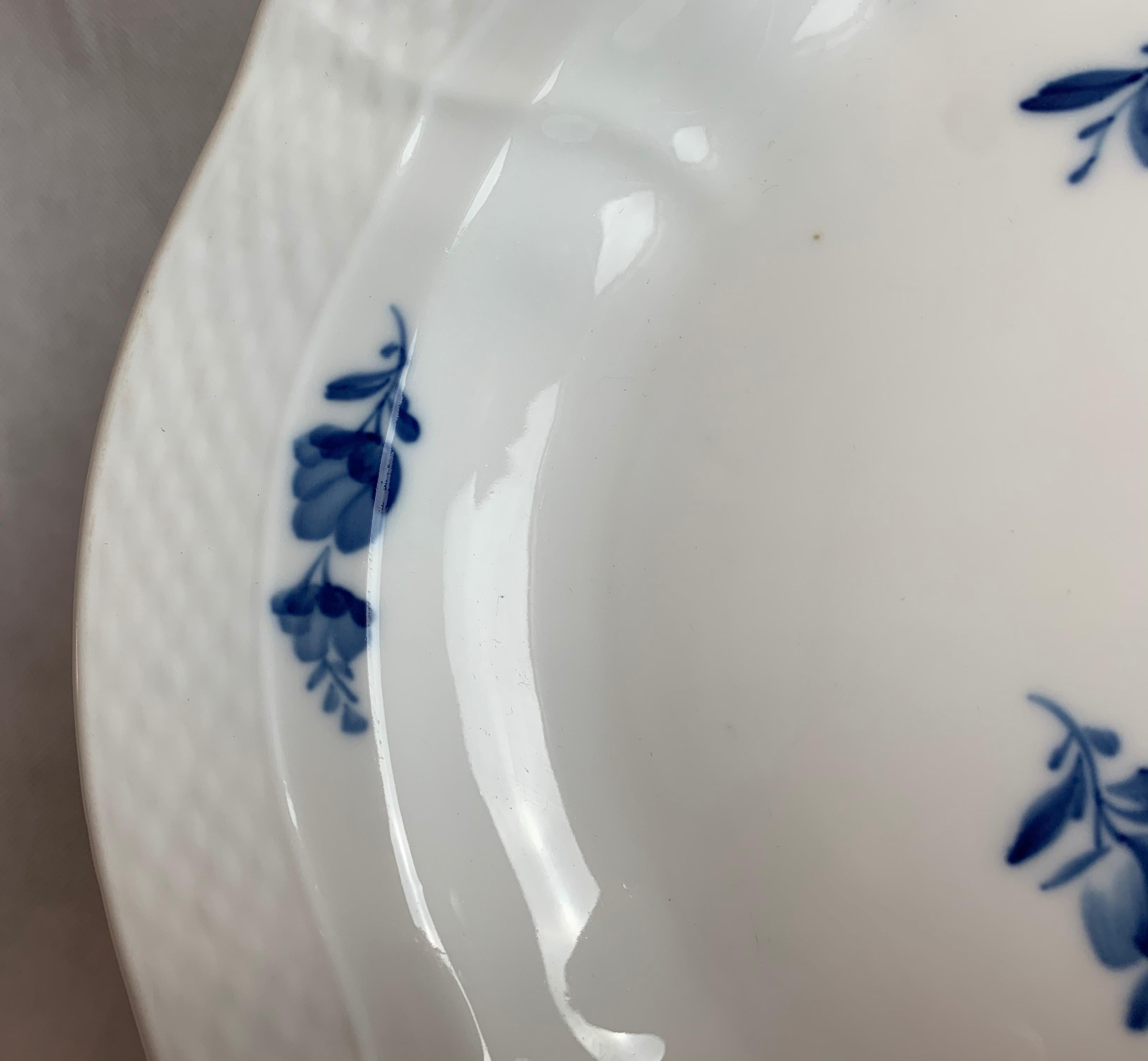 Danish  Royal Copenhagen Large Porcelain Platter in the Blue Flower Pattern