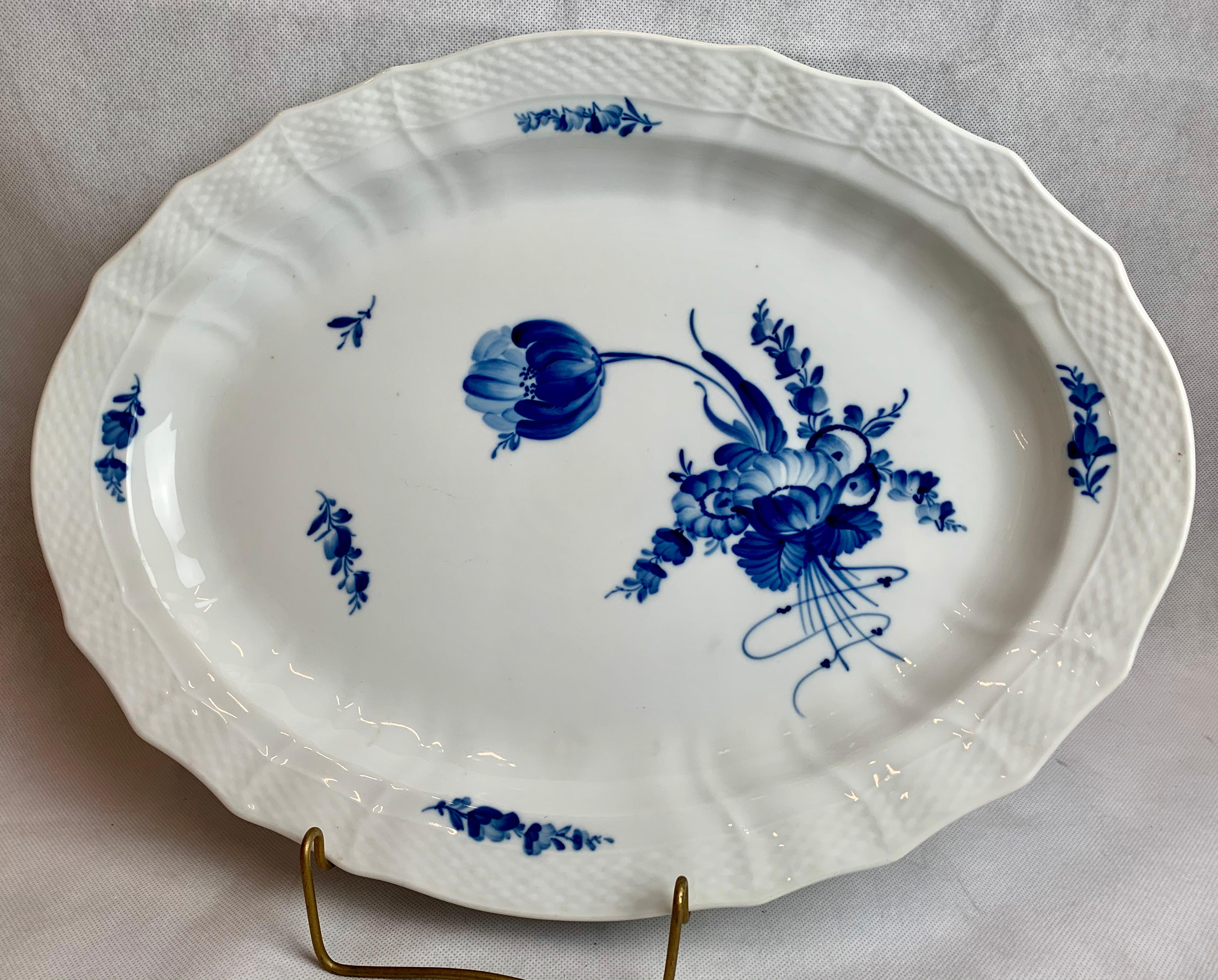  Royal Copenhagen Large Porcelain Platter in the Blue Flower Pattern 1