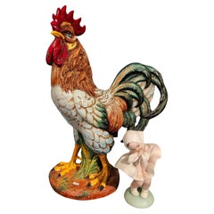 Large porcelain rooster, Zaccagnini