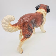 Large porcelain Saint Bernard by Göbel. 1970 - 1975