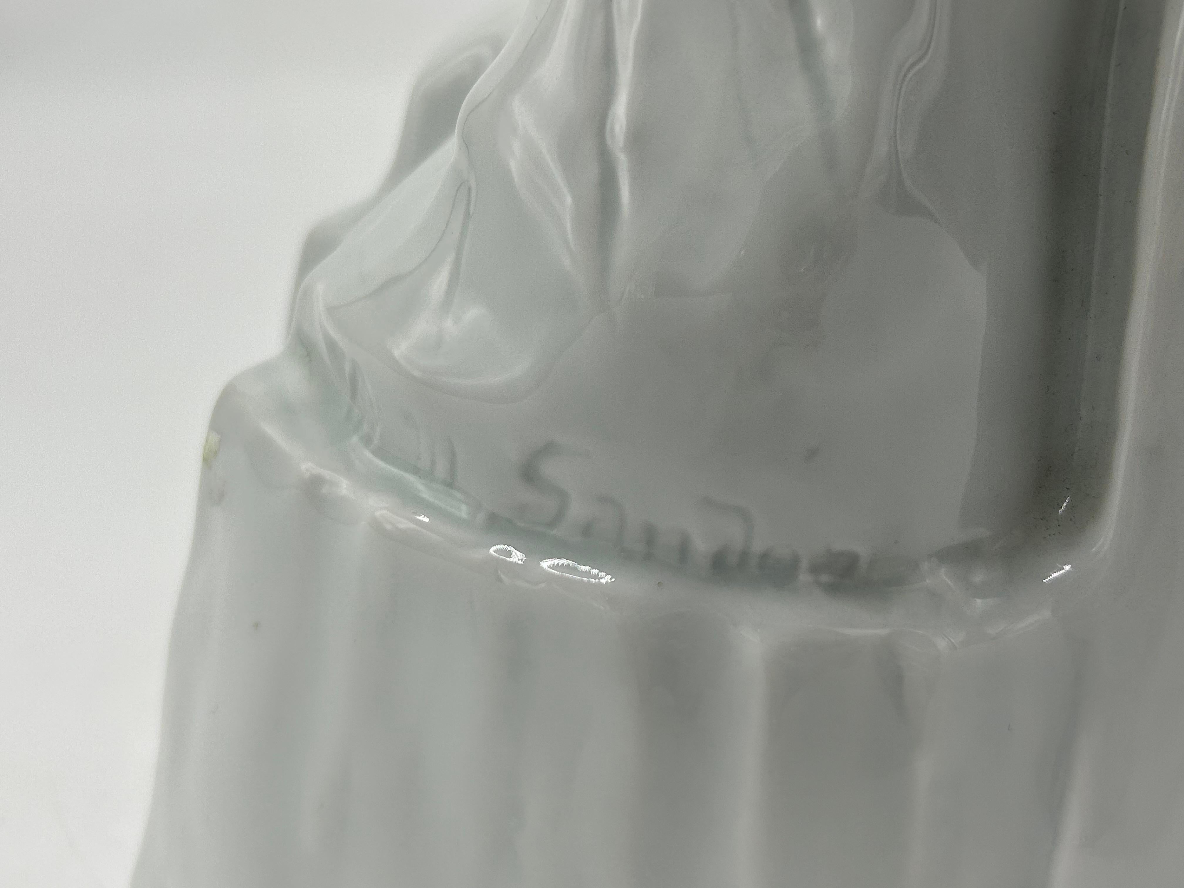 Grande sculpture en porcelaine d'Edouard-Marcel Sandoz 