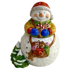 Large Porcelain Snowman Figurine, Hutschenreuther, Germany, 1970s