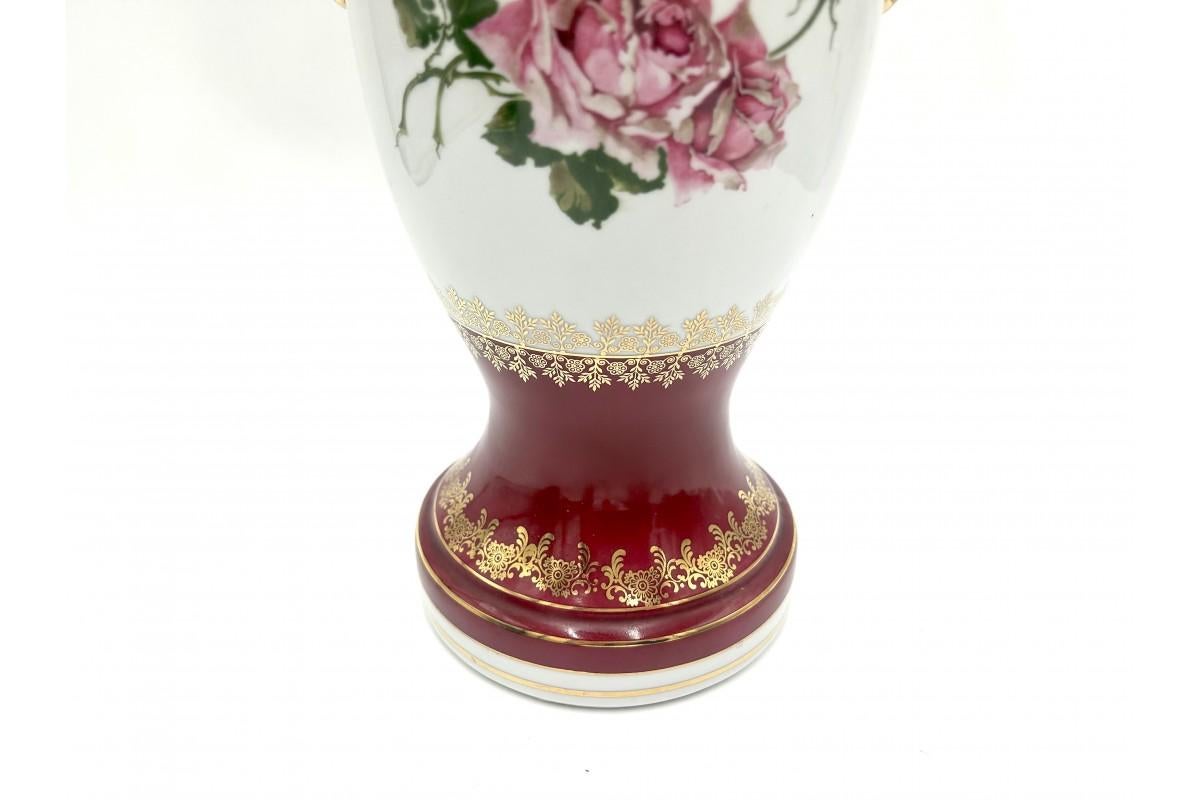 Mid-Century Modern Large Porcelain Vase, Karolina, Poland, 1960s