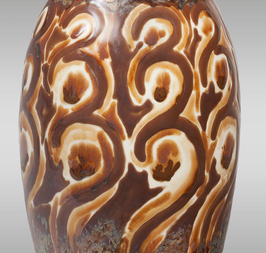 Große große Porzellanvase aus Limoges, Tharaud-Fabrik, 1930-1945 Periode im Zustand „Gut“ im Angebot in Saint-Ouen, FR