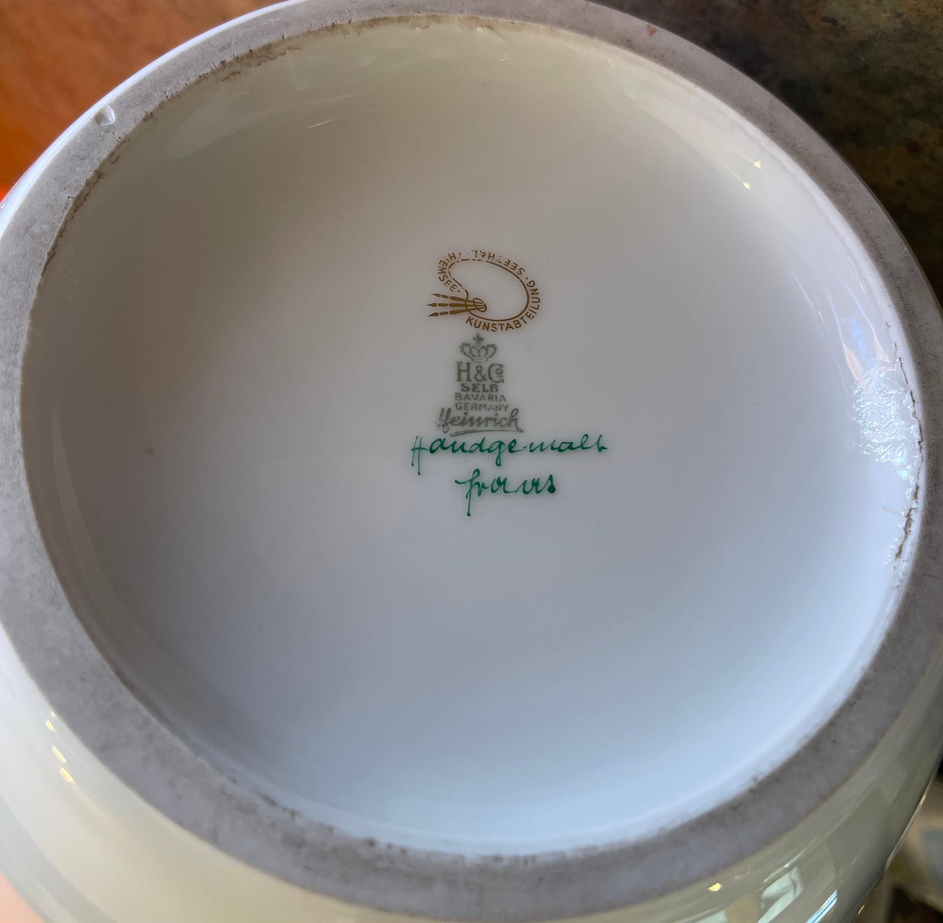 Grande vaso di porcellana di Heinrich di Baviera / Selb Porcelain in vendita 4