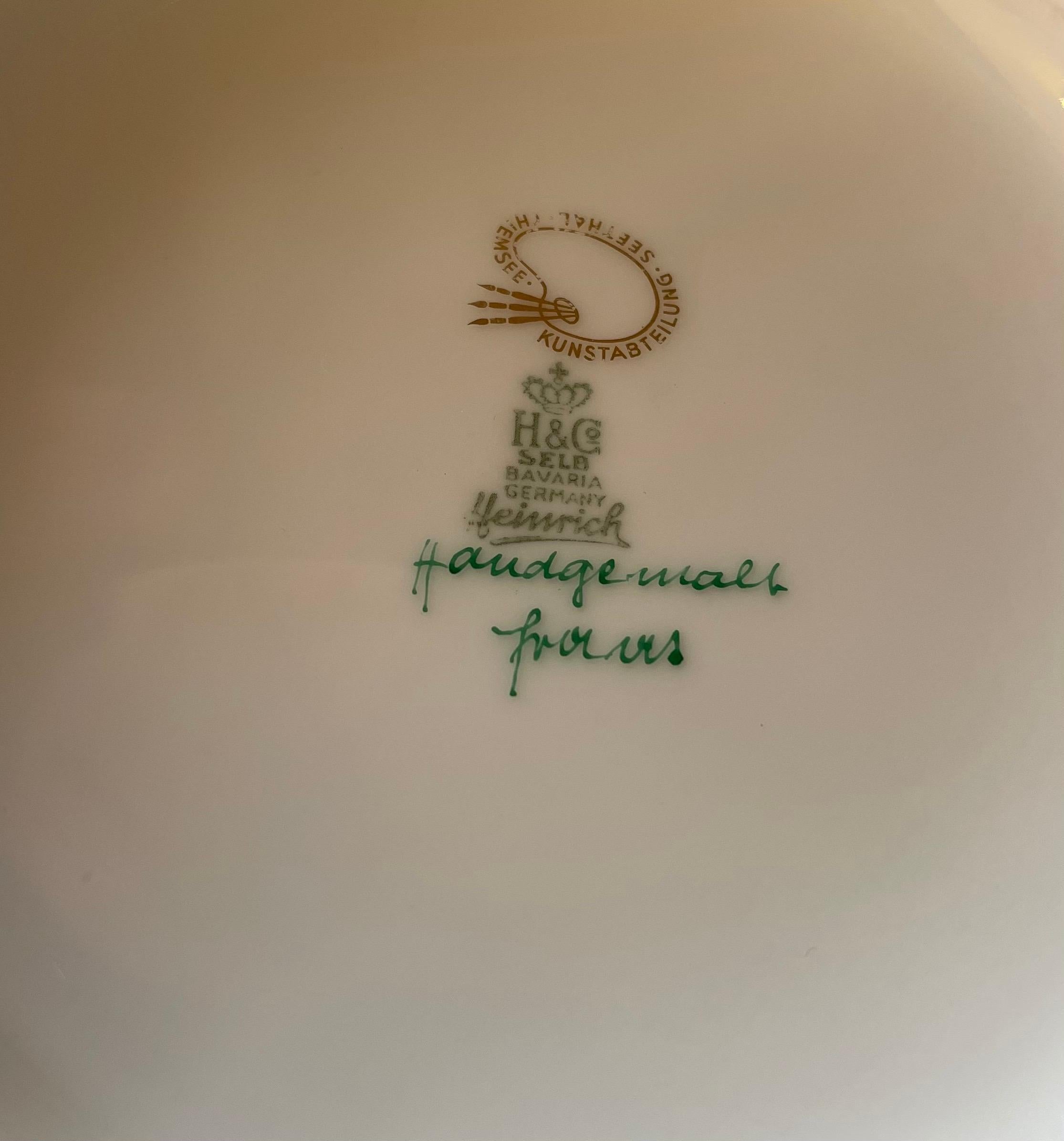 Grande vaso di porcellana di Heinrich di Baviera / Selb Porcelain in vendita 5