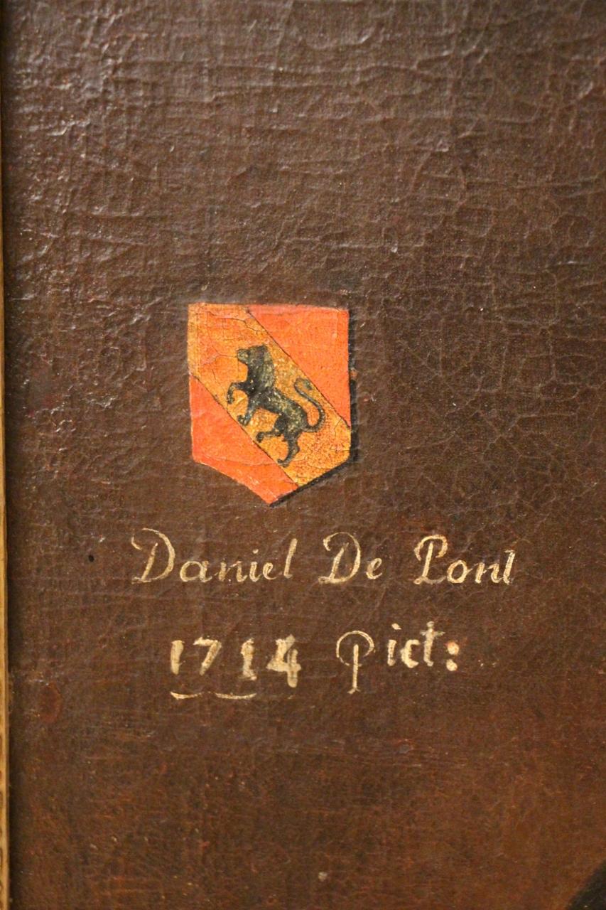 Grand portrait du début du XVIIIe siècle de Daniel De Pont Wlyamoz, capitaine d'Espagne Bon état - En vente à charmes, FR