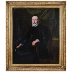Large Portrait of a Clergyman, 17th Century French School