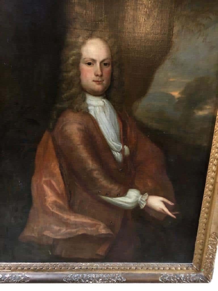 Grand portrait d'un gentilhomme anglais/du duc, 18e-19e siècle en vente 2