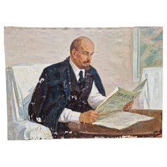Großes Porträt von Lénine 
