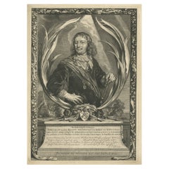 Large Portrait of Vice Admiral Abraham van der Hulst – Dutch Naval Hero, c.1666