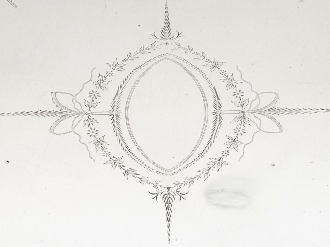 Large Portuguese Silver Tray by Leitão & Irmão, Porto, circa 1887–1937 For Sale 1