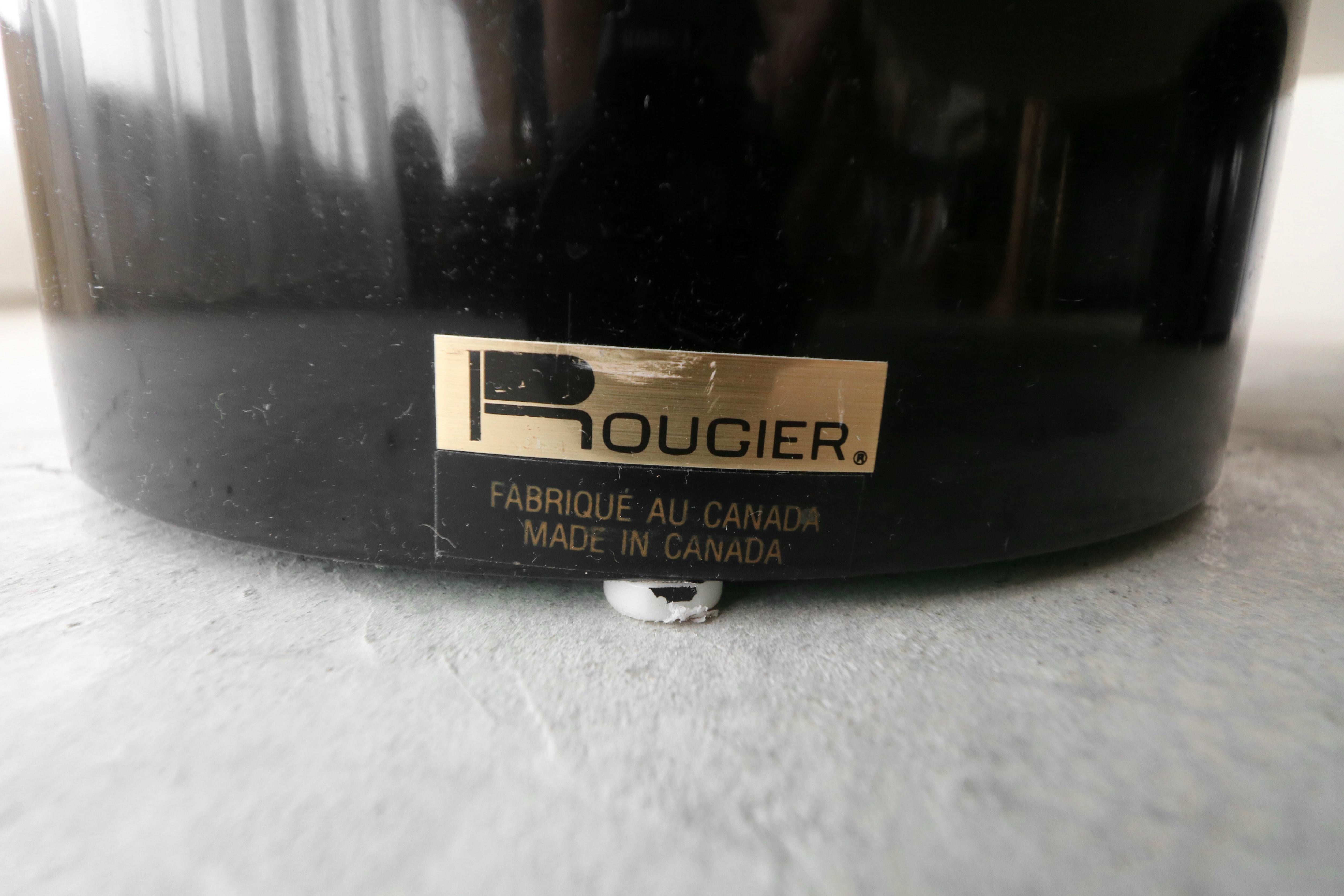 Large Postmodern Articulating 3-Tier Black and White Coffee Table by Rougier In Good Condition In Las Vegas, NV