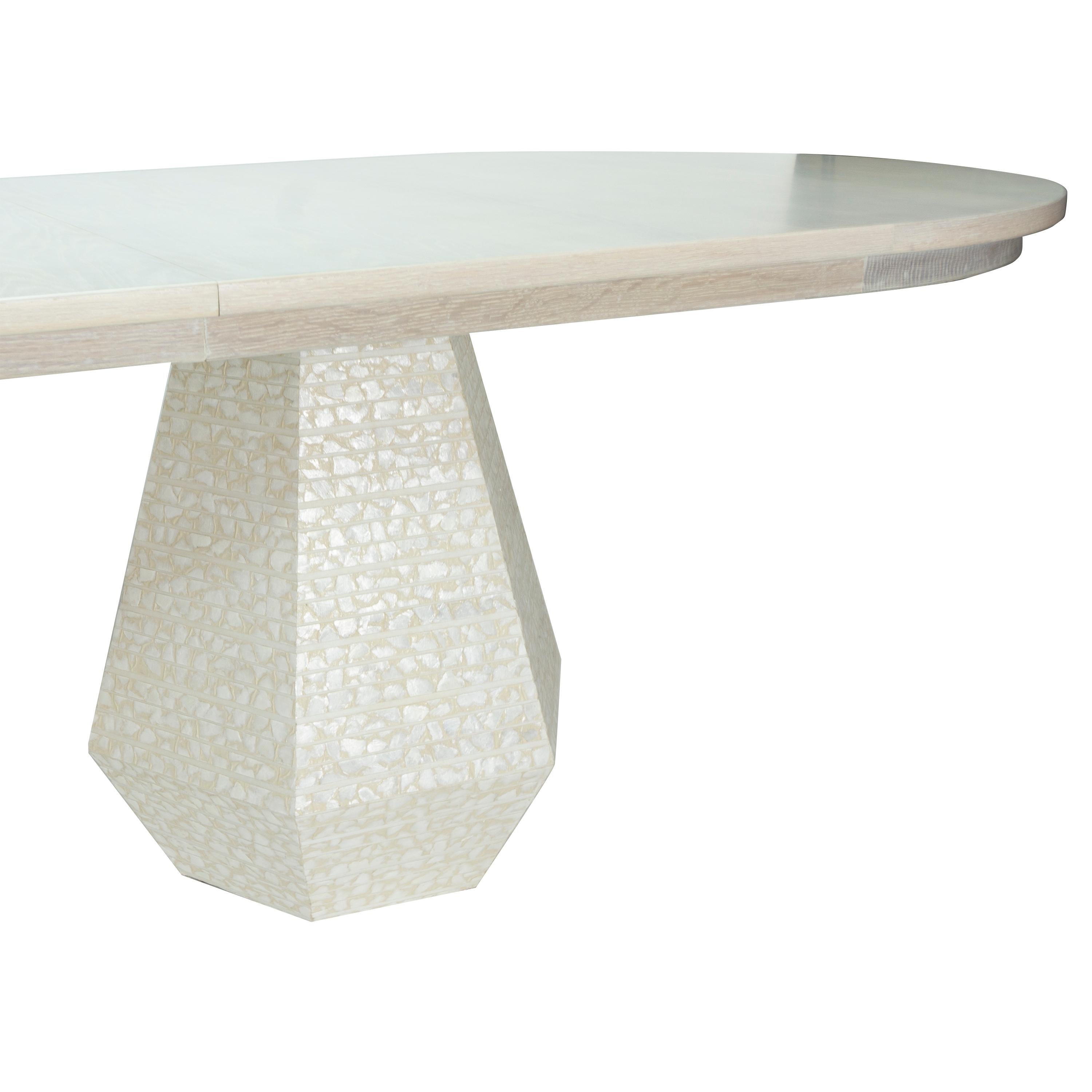 Large Postmodern Dining Table with Extension Leaves For Sale 3