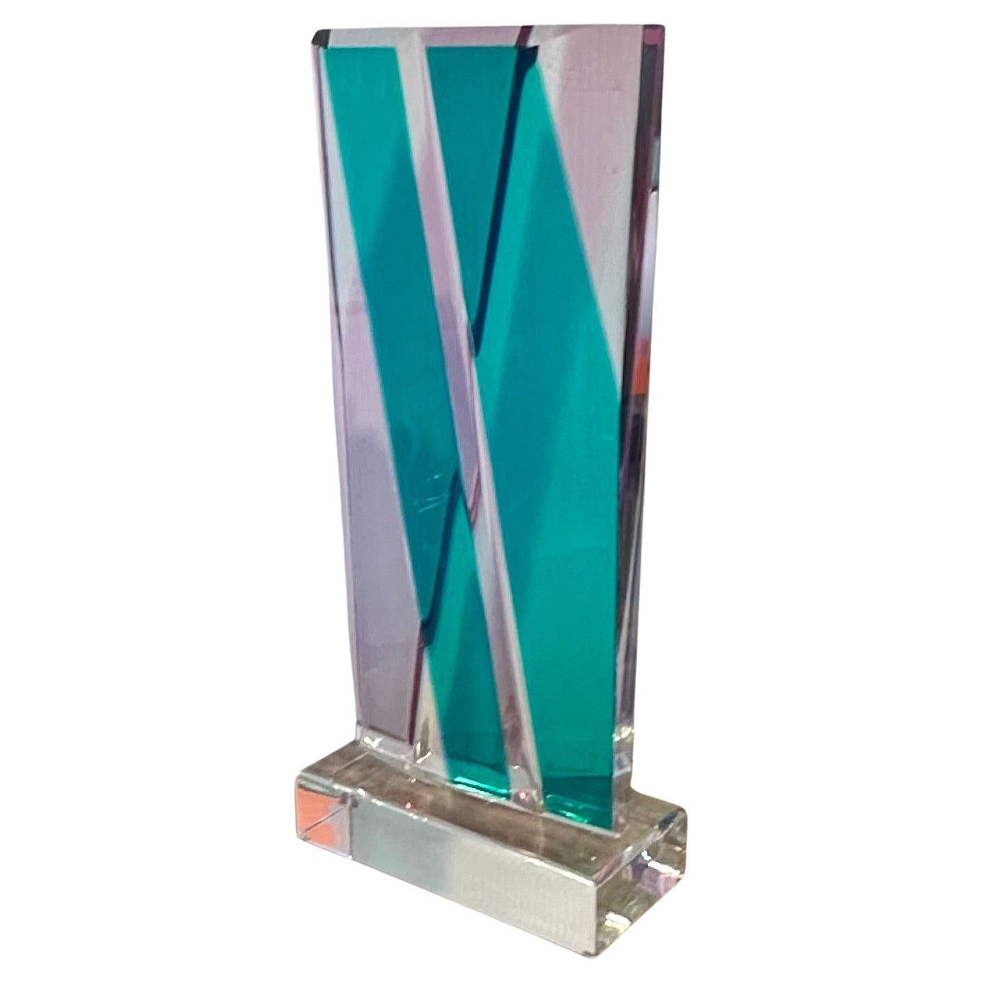 Israeli Large Post-Modern Lucite Sculpture by Shlomi Haziza For Sale