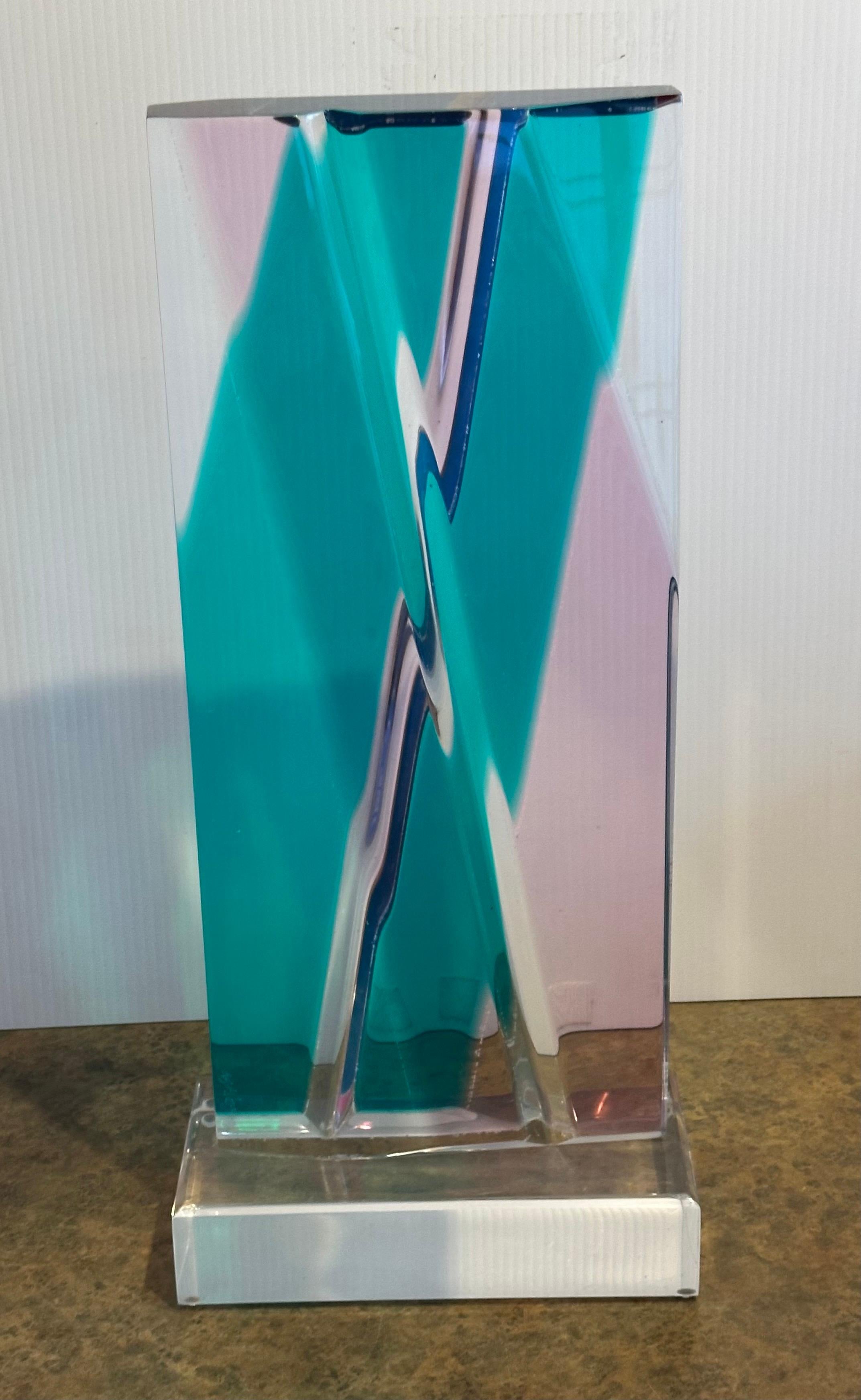 Large Post-Modern Lucite Sculpture by Shlomi Haziza For Sale 3