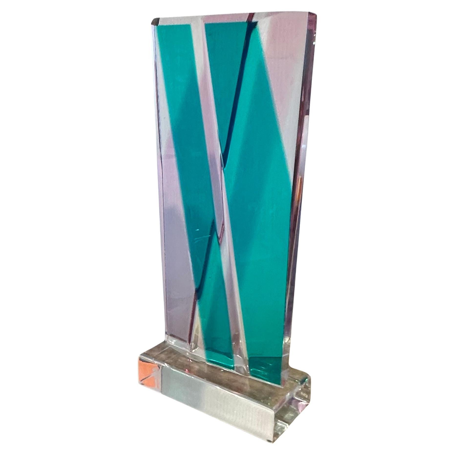 Large Post-Modern Lucite Sculpture by Shlomi Haziza