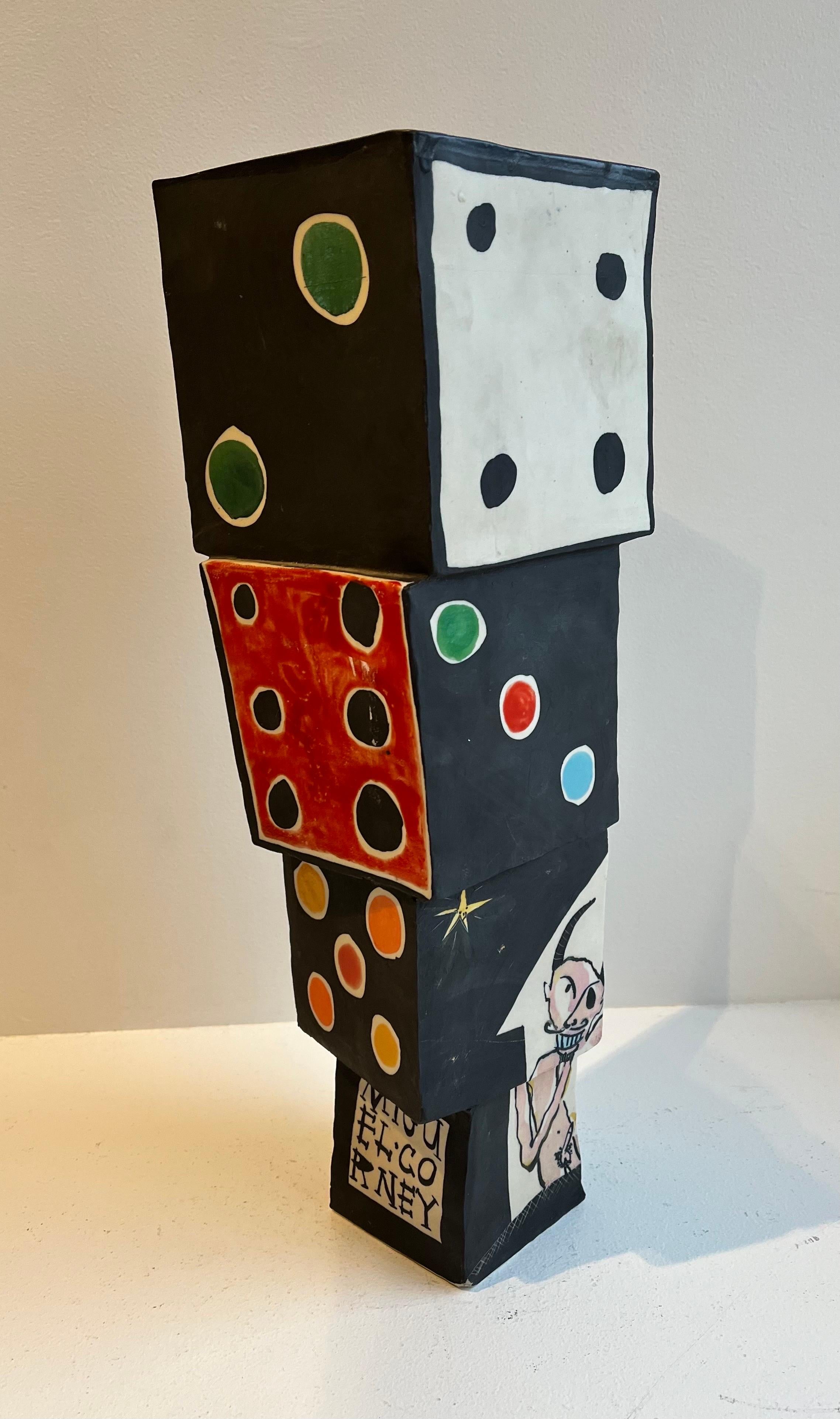 Contemporary Large Post Modern Art Sculpture Vase

