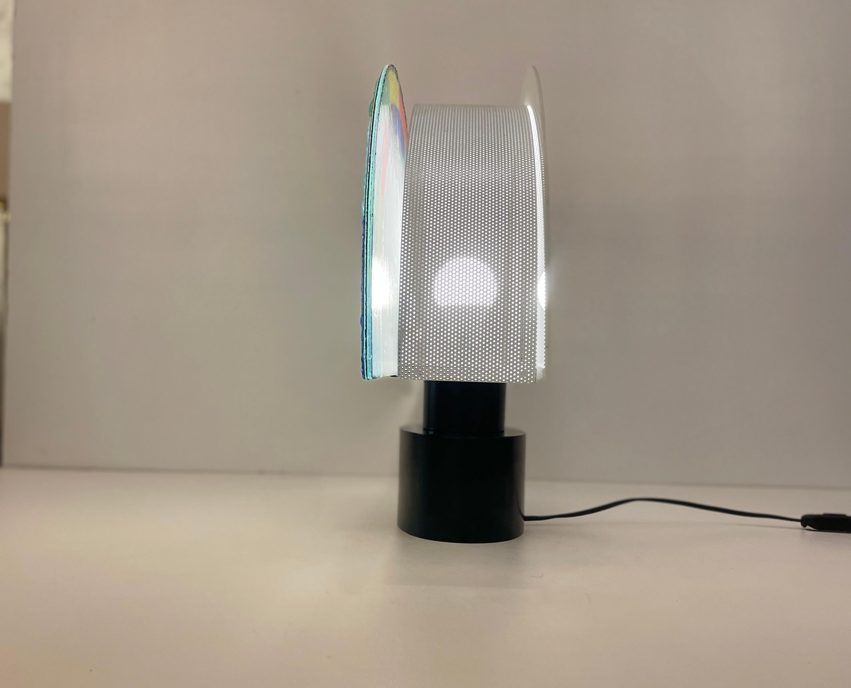 Italian Large Post-Modern Table Lamp By Zonca For Sale