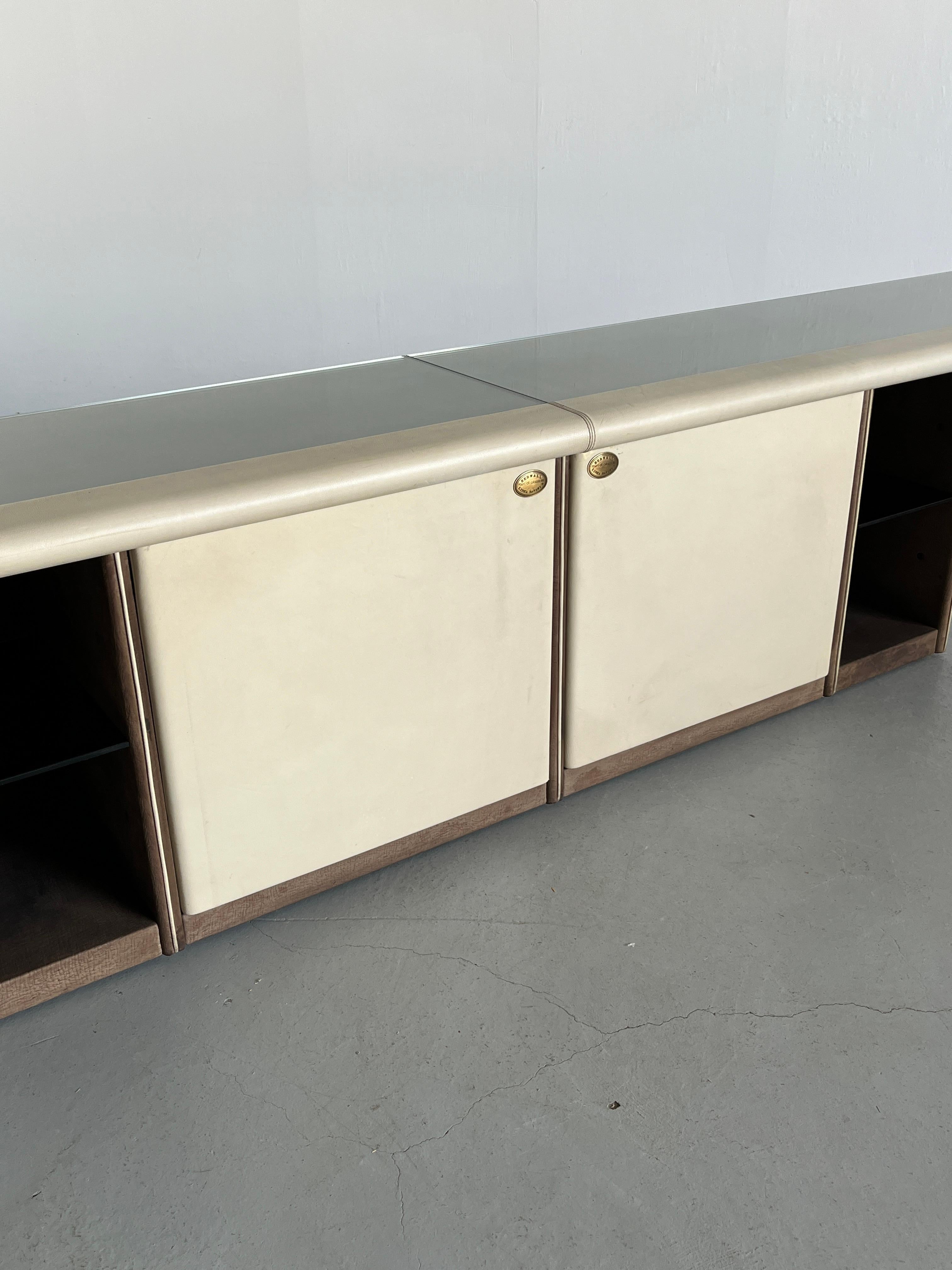 Fine XX secolo Grande mobile console postmoderno 