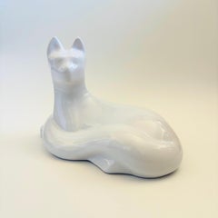 Large Postmodern Ceramic Cat by Haeger, 1993