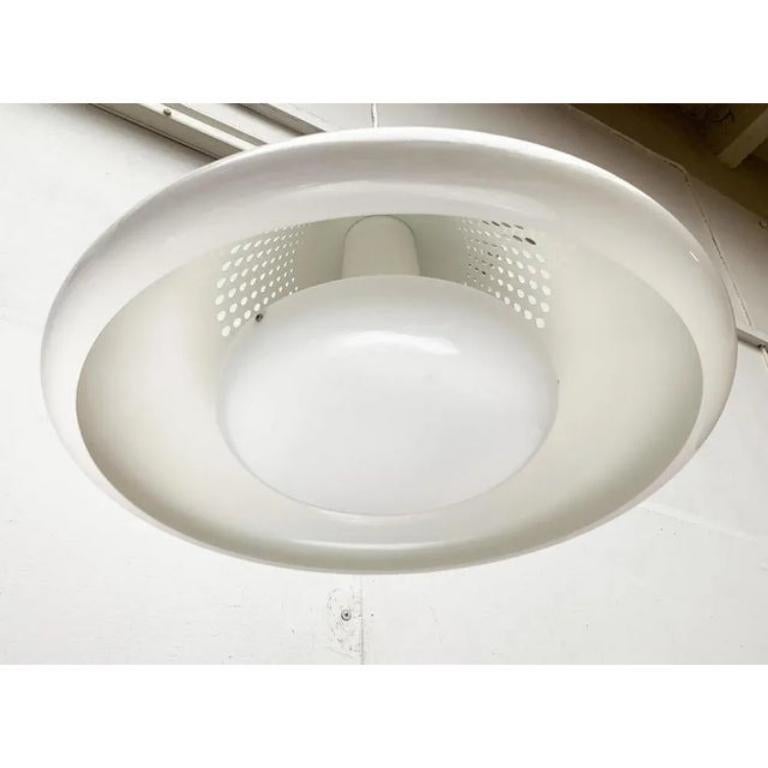 Metallo Grande lampada a sospensione danese postmoderna di Arkilux, anni '80 in vendita